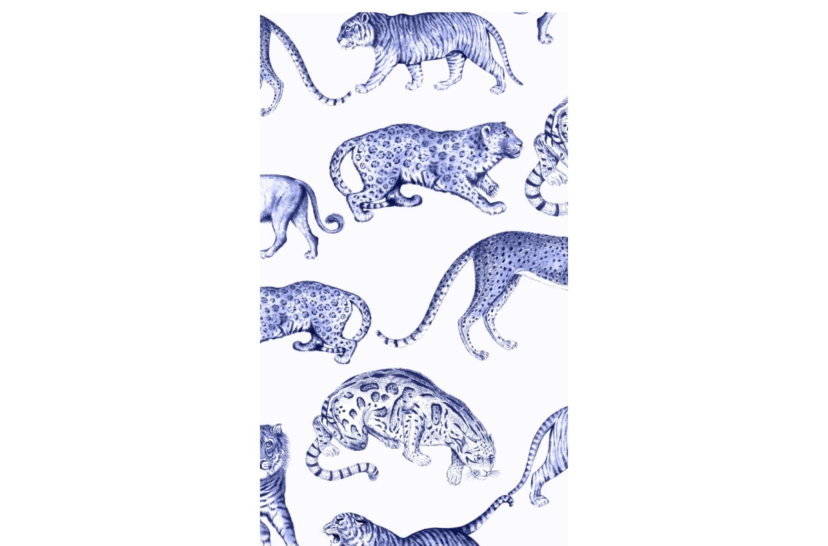 Feline Luxe, Water color Wild animals Patterns